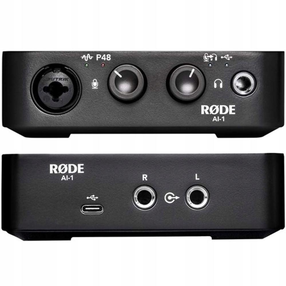 Rode-Microphones Nero Interfaccia Audio Usb Rode Ai-1 24-Bit/96Khz Usb Tipo-C Desktop - Immagine 4