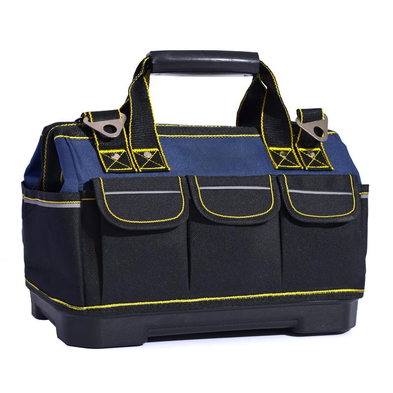 Multifunctional Wear-Resistant Handheld Electrician Tool Bag - Durable Canvas Crossbody with Thickened Oxford Cloth for Repair and Installation.