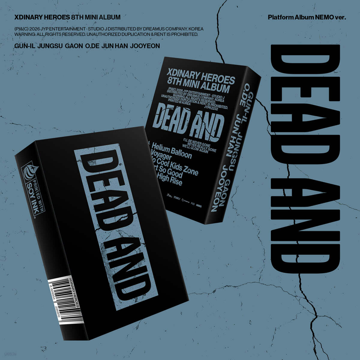 

[Передзамовлення] Xdinary Heroes DEAD AND Kpop Альбом CD Фотокартка Офіційний Запечатаний NEMO Версія NEMO ver.