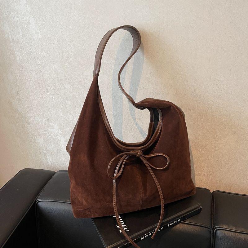 

Небольшие сумки из нубуковой кожи, женская сумка через плечо для женщин, зимняя новая тенденция 2024 года, сумки через плечо Y2K кофейный