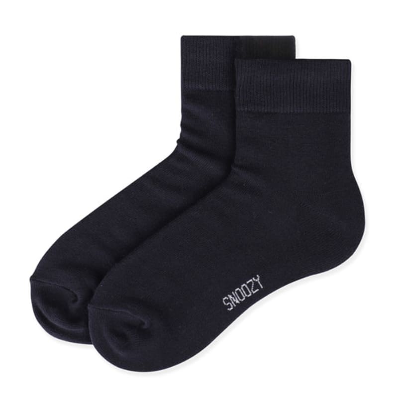 SNOOZY Cotton Middle Socks - Navy
