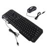 Wired Keyboard Mouse Combo 1200DPI RGB Light Ergonomic 104 Keys Aluminum Alloy Gaming Keyboard and Mouse Set for