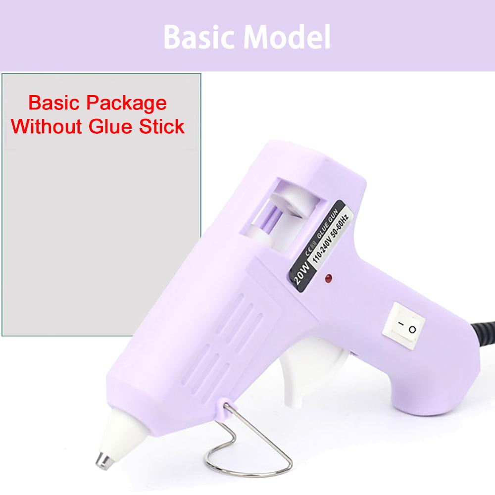 

2024 New 20W Hot Melt Glue Gun Plug-In Anti-Scalding Children s Hot Silicone Gun 7Mm Glue Stick Adhesive Gluegun Small Glue Gun EU