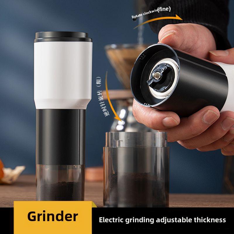 Portable Hand-Cranked Coffee Grinder for Home Use