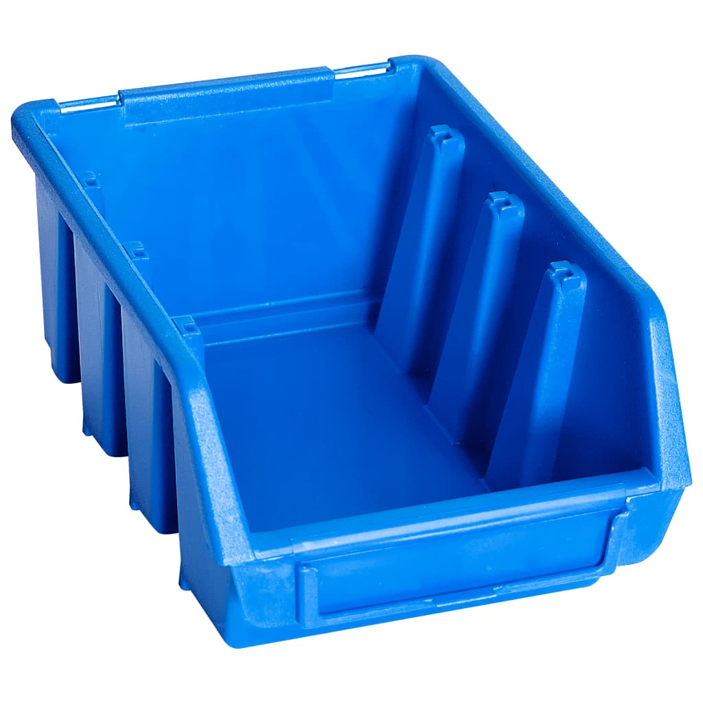 Stackable Storage Boxes 20 pcs Blue Plastic