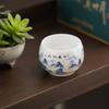 Tradition Landscape Painting Ceramic Teacup 180ml Exquisite Tea Cup Vintage White Porcelain Master Cup Zen Meditation