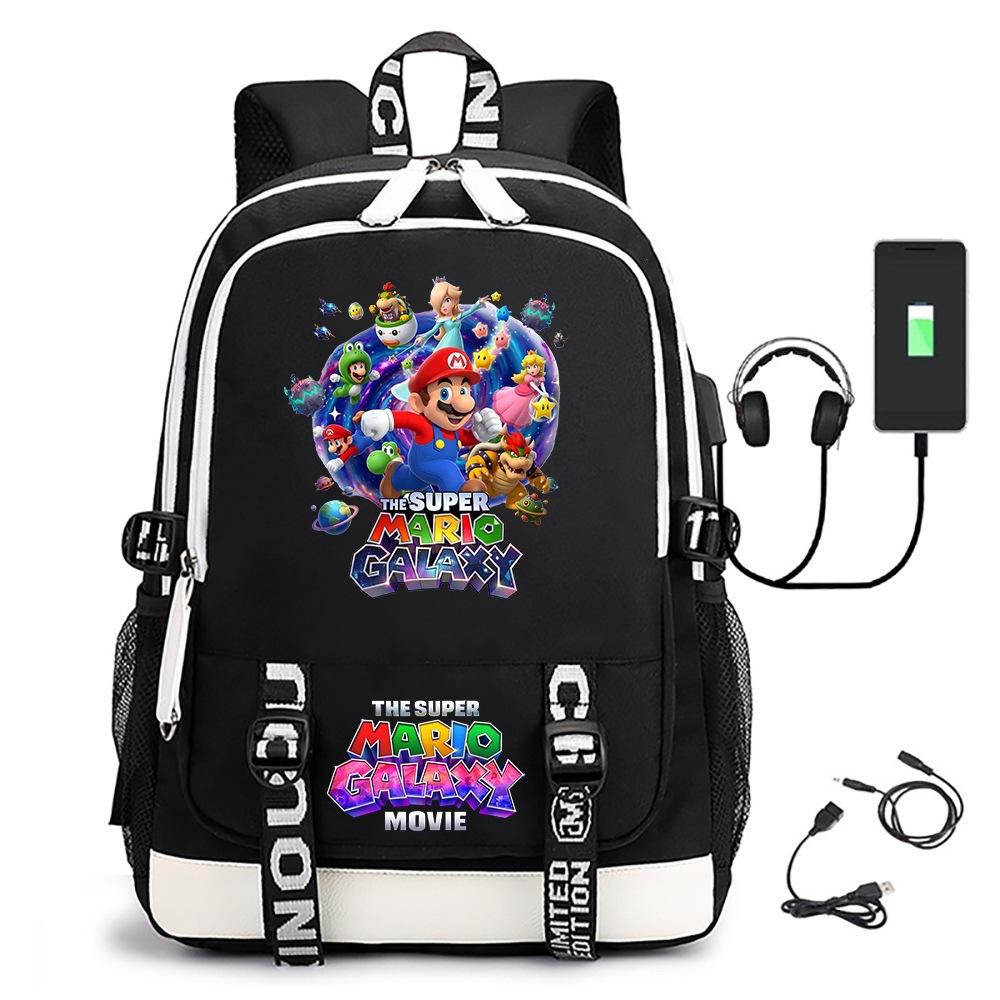 Super Mario Galaxy Movie Peripheral Mario Peripheral Student School Bag Casual Backpack Backpack