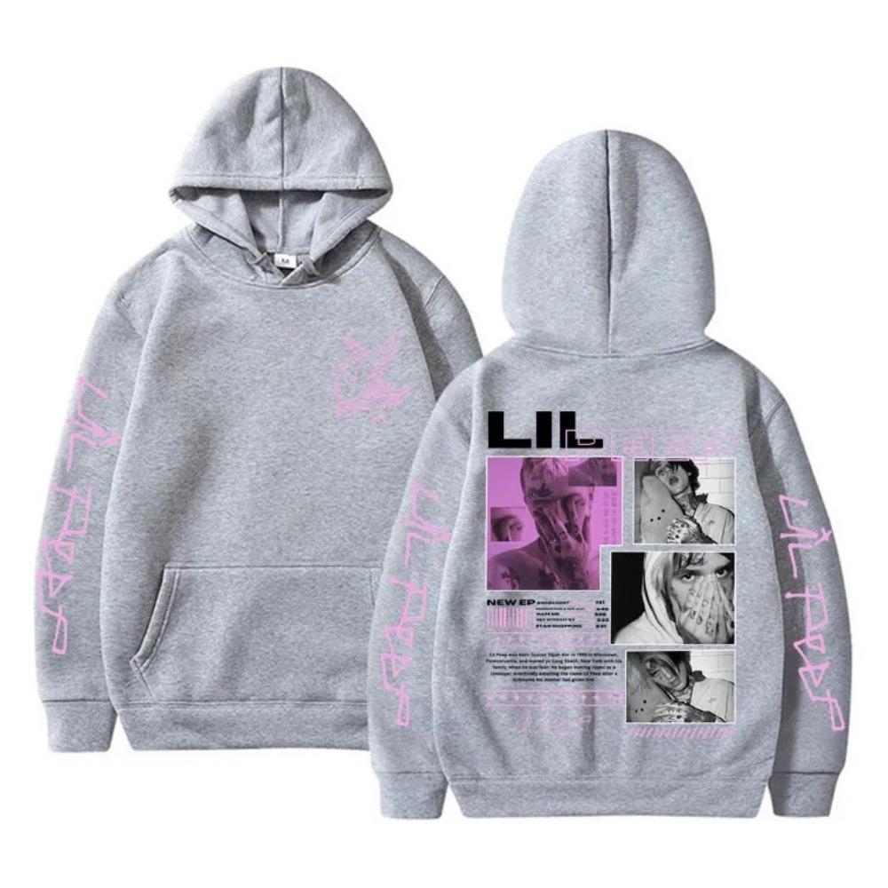 Lil Peep Hell Boy Crybaby Hip Hop Rap Grafická Mikina Pánská Dámská Vintage Oversized Mikina Pánská Móda Streetwear