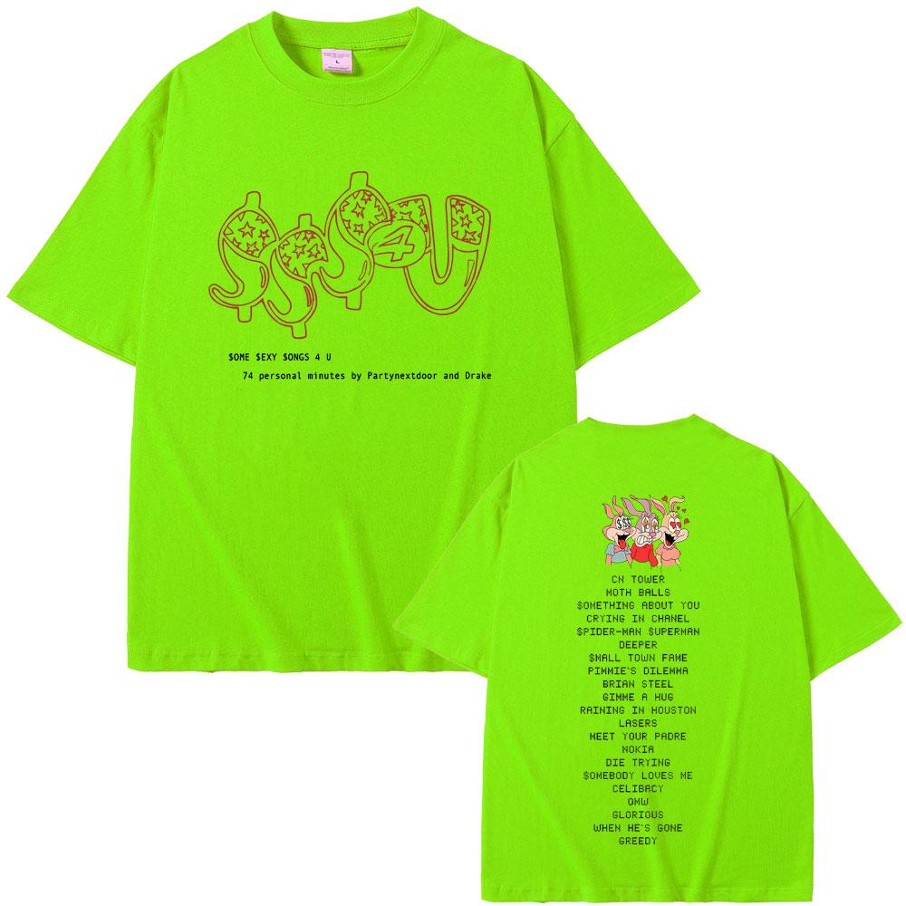 

Рэпер PARTYNEXTDOOR & Drake Некоторые Сексуальные Песни Для Тебя SSS4U Альбом Графические Футболки Унисекс Хип-Хоп Оверсайз Футболка Мужские Хлопковые Футболки 3XL