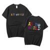 Astro World Tour Camiseta Suelta Unisex Estampado de Letras Camisetas Hip Hop Streetwear Moda Cuello Redondo Y2K Unisex para Fans Camiseta