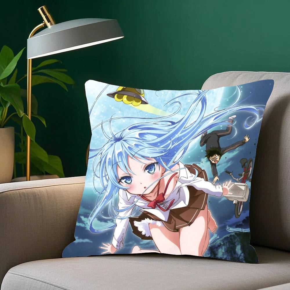 Ground Control To Psychoelectric Girl Anime Pillow Case Home Decor Throw For Sofa Bed Car Room Decor Gift Idea