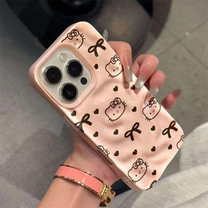 

Cartoon Bow KT Cat Phone Case for Apple iPhone 17 & 17 Pro, 16 Pro Max 11 Pro Max