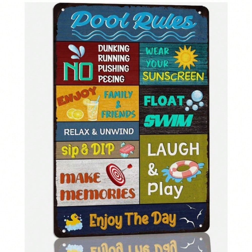 Tin Sign Art Metal Wall Decor 20x30cm Retro Vintage Painting