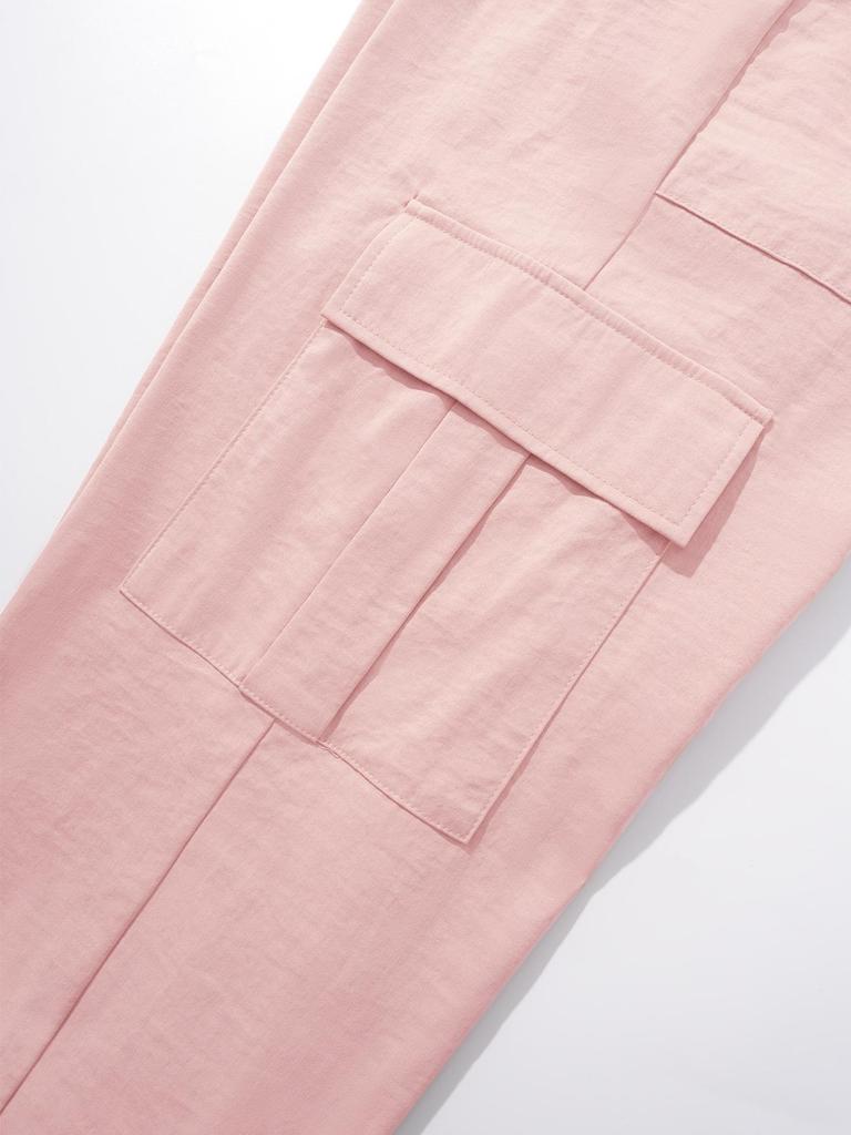 Dámské rychleschnoucí padákové cargo kalhoty - Jarní/letní ležérní styl se stahovací šňůrkou 8082