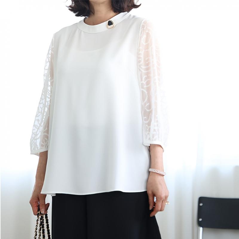 Shiz Madam Women Elize Sheer Blouse T57550