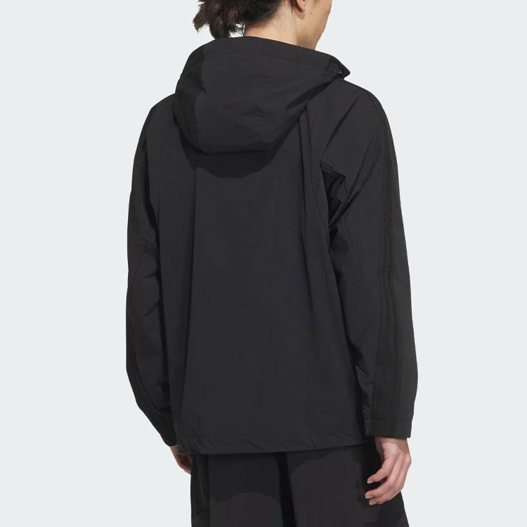 Adidas Fustl Jacket 10 Solid Color Logo Sports Casual Hooded Jacket Men Jackets Black JE3682