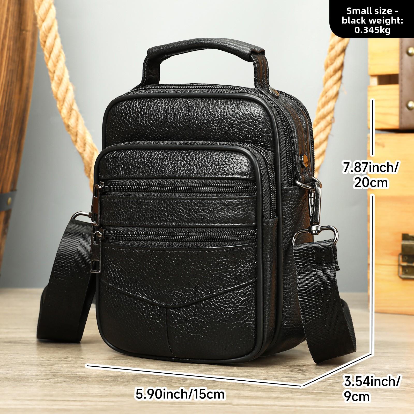 

Retro and Versatile Single-shoulder Bag, High-end Commuting Outdoor Crossbody Bag, Multi-pocket Casual Small Crossbody Bag small чёрный