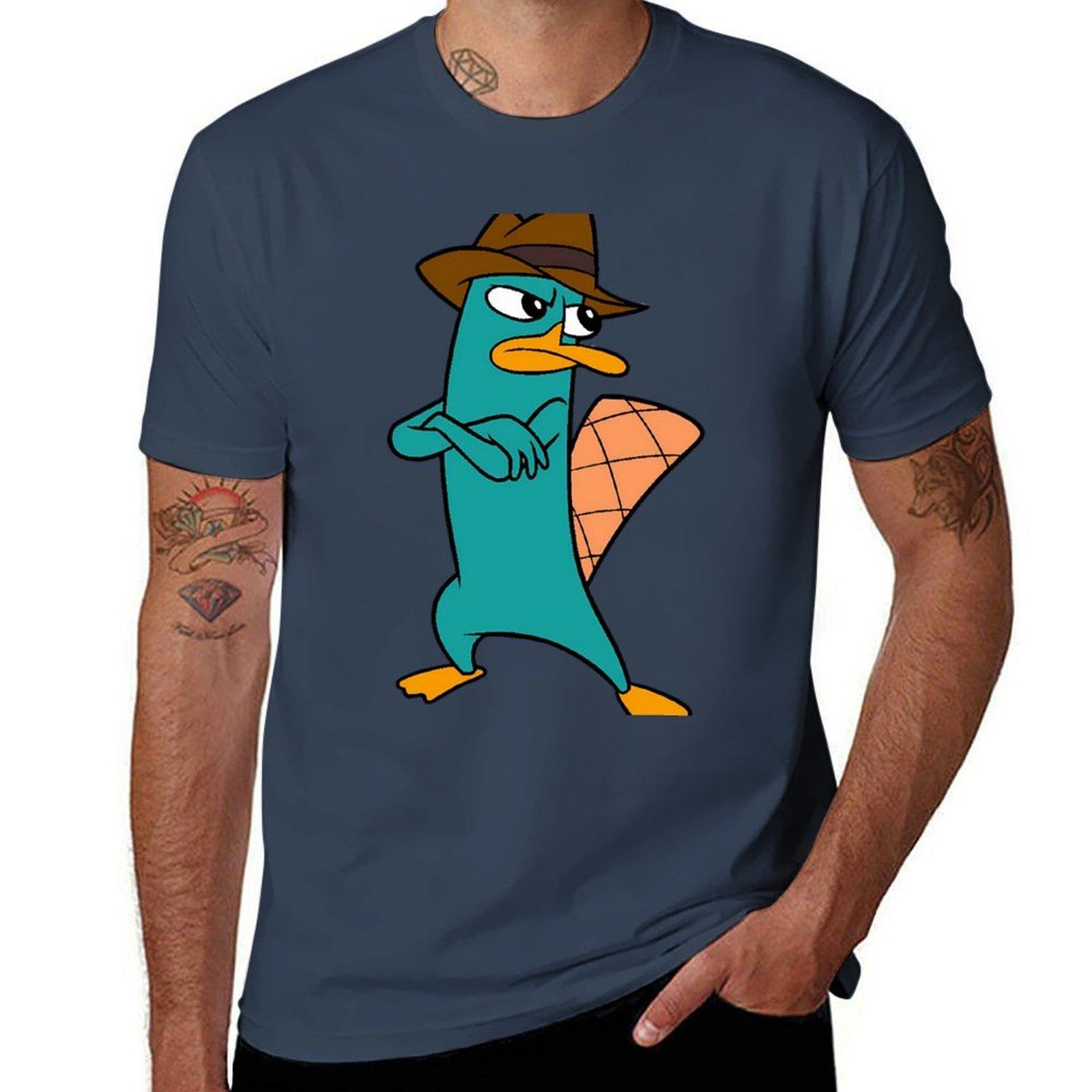 Perry the Platypus TShirt Holiday Vacation Tee Shirt S