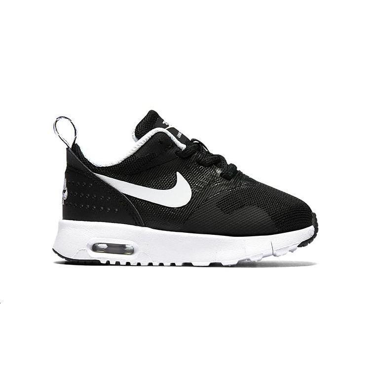 Nike Air Max Tavas Low top Toddler Shoes Black White Infant And Toddler 844106-001