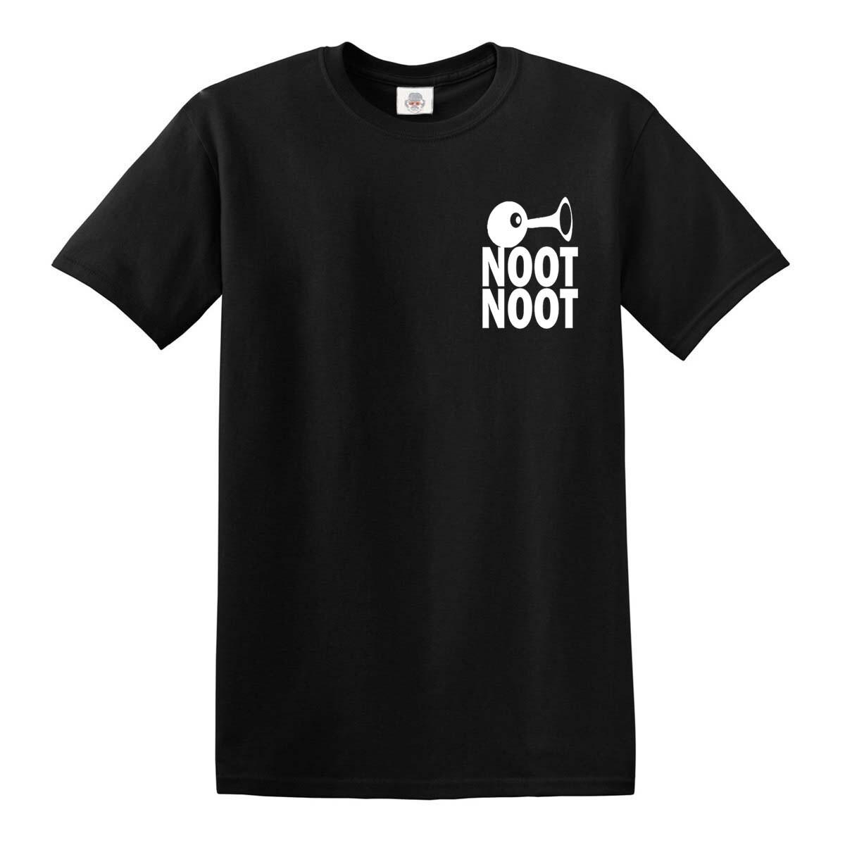 PINGU NOOT NOOT INSPIRED ME 100% Cotton T-shirt Mens Tees Top Funny Birthday Pingu Noot Top Tee XL