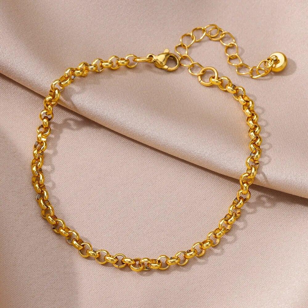 Anklets for Women Foot Bracelet Women Summer Accessories Bracelet On the Leg Stainless Steel Ankle Chain Jewelry Free Shipping
