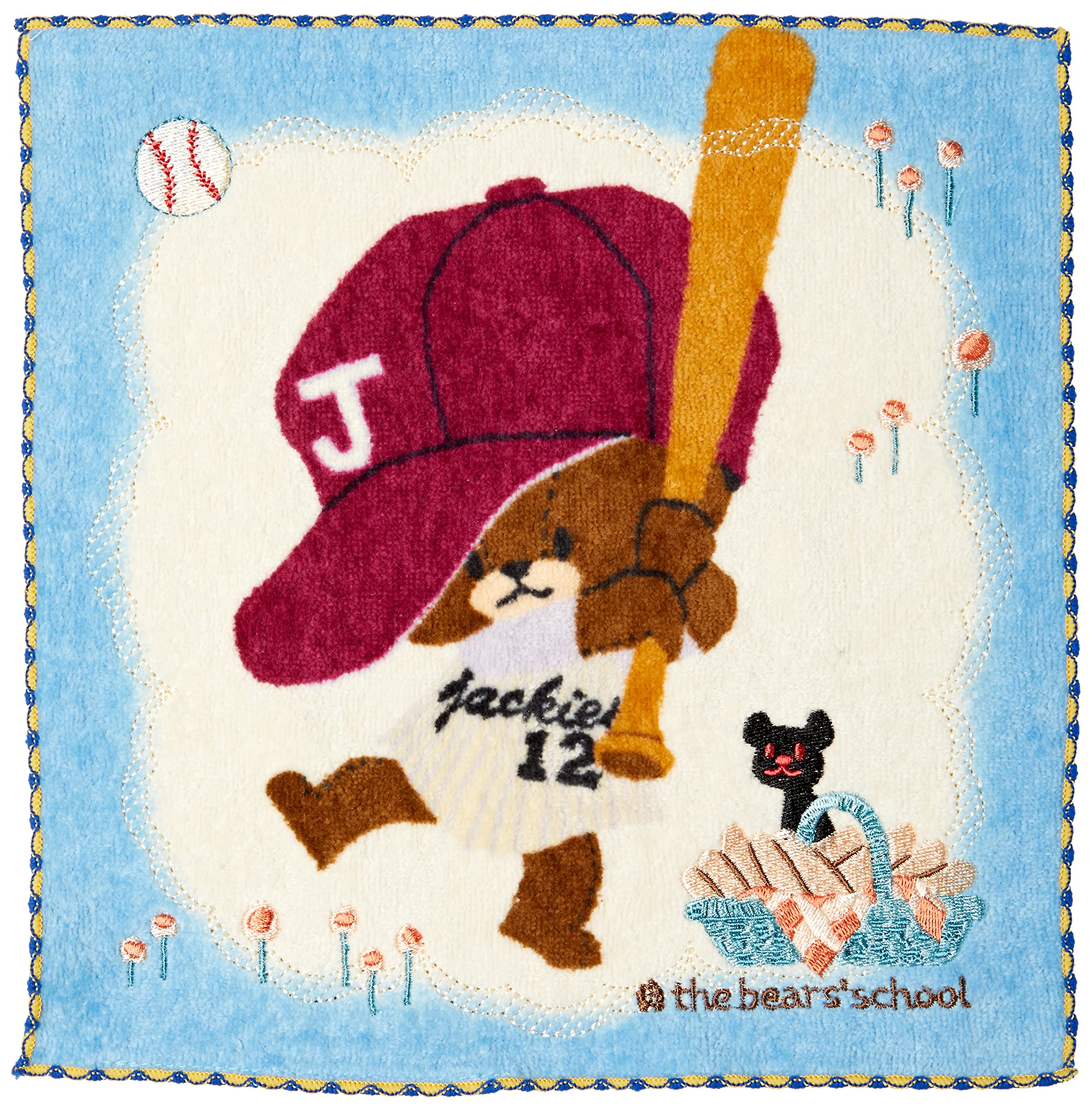

Marushin Mini Jackie from Bear Cute Sky Birthday 4335016900 Towel, The School (Sawayaka Sports), Blue, Mother s Day, Gift,