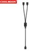 ARGB Multi Splitter 5V 3PIN Connector 1 To 2/3/4 Chassis Fan Splitter Synchronization Tensile Resistant for PC Light Strip Fans