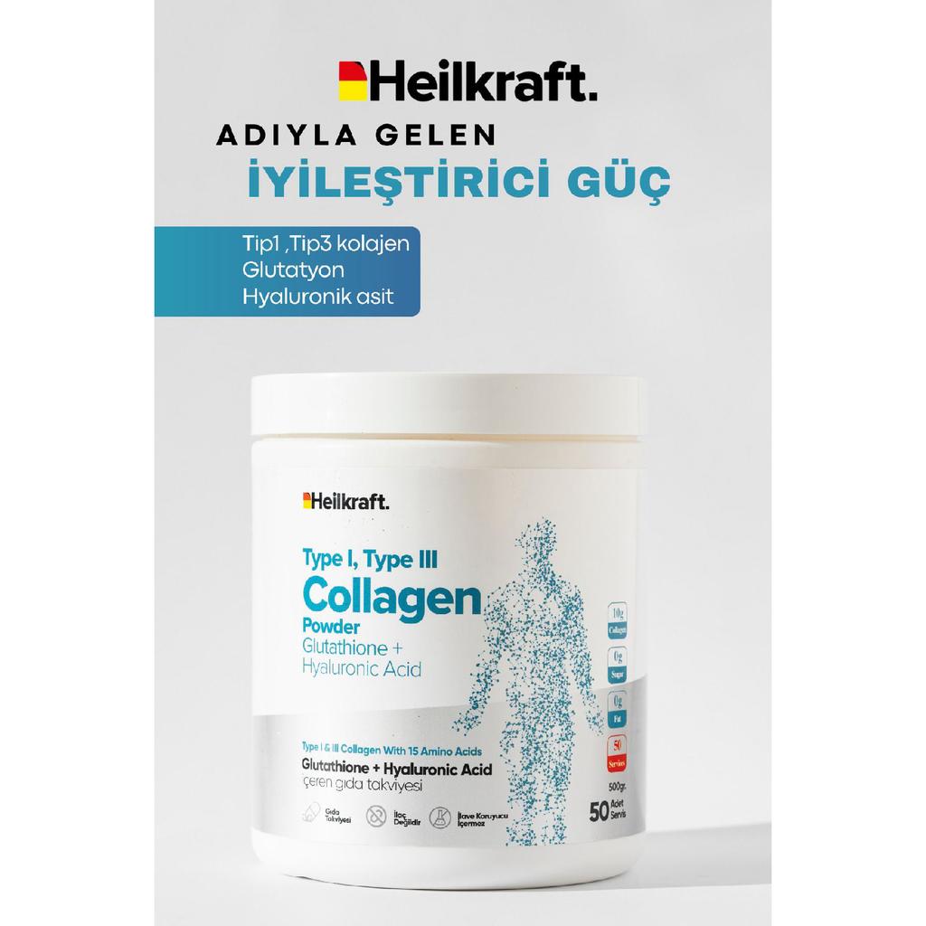 100 %hydrolyized Collagen, Glutathione, Hyaluronic Acid And 15 Amino Acids Containing Food Supplement 50 Days