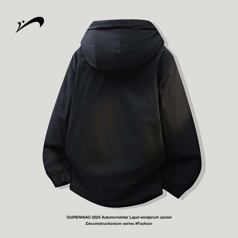 Guirenniao Men's Graphene Hooded Winter Workwear Padded Jacket