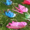 50Pcs Butterfly Picks Outdoor Butterfly Garden Stakes Realistic Butterfly Decorations for Flower Pot Yard Indoor Planter Vase