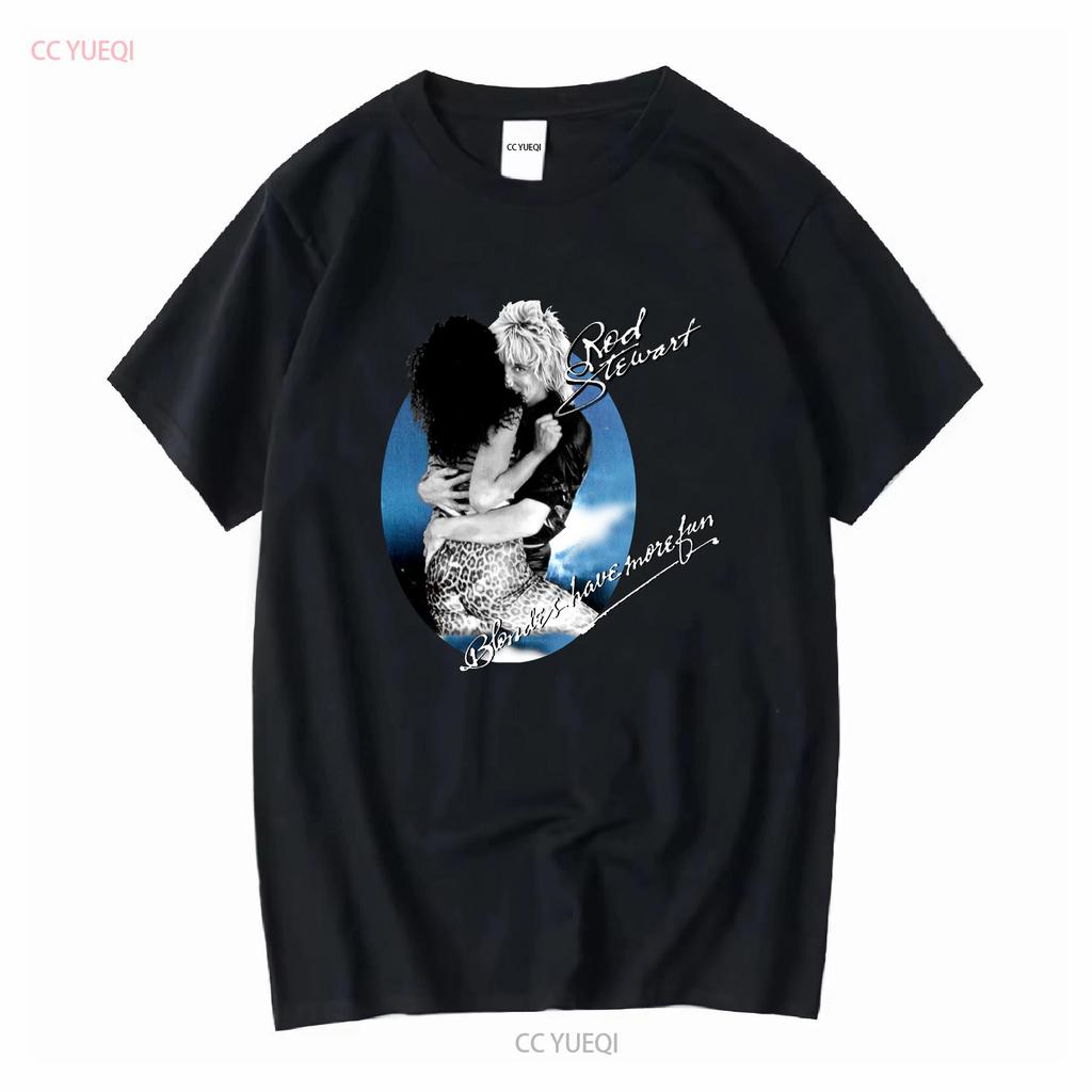 ROD STEWART 1979 Style CONCERT T Shirt Light Blue Size S 5XL LI586 Long or Short Sleeves Vintage Washed Slightly Fashion