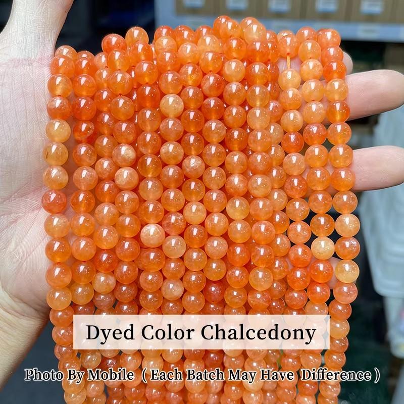 Natural Stone Sea Blue Chalcedony Beads Round Loose Spacer 6 8 10mm Pick Size For Jewelry Making Necklace Bracelet Accessory