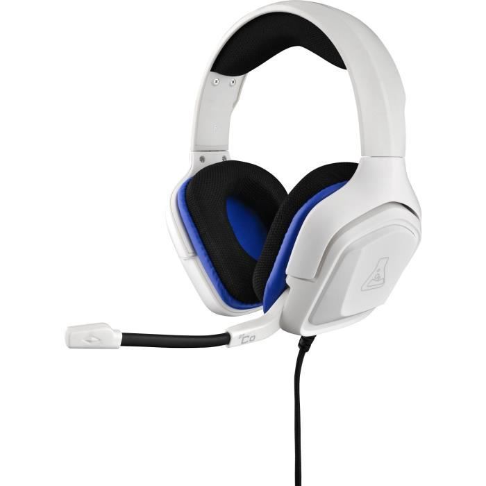 Wired Gaming Headset - the G-lab - Korp Cobalt - Microphone - Pc/ps4/xbox One - White