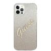 Guess Guhcp12Mpcuglsgo Iphone 12/12 Pro6,1 Złoty/Gold Hardcase Glitter Gradient Script
