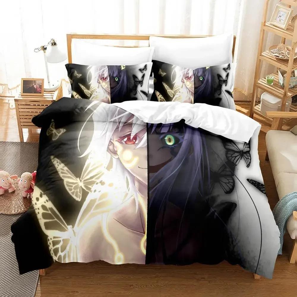 Twin Star Exorcists Bedding Set Cartoon Anime Three-piece Set Adult Kid Bedroom Duvet Cover Sets 3D Print Kawaii Girl Literie