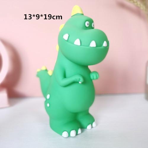 DXUIALOI Creative Color Painting Cartoon Cute Dinosaur Piggy Bank Children's Gift Fall Resistant Piggy Bank Home Decoration