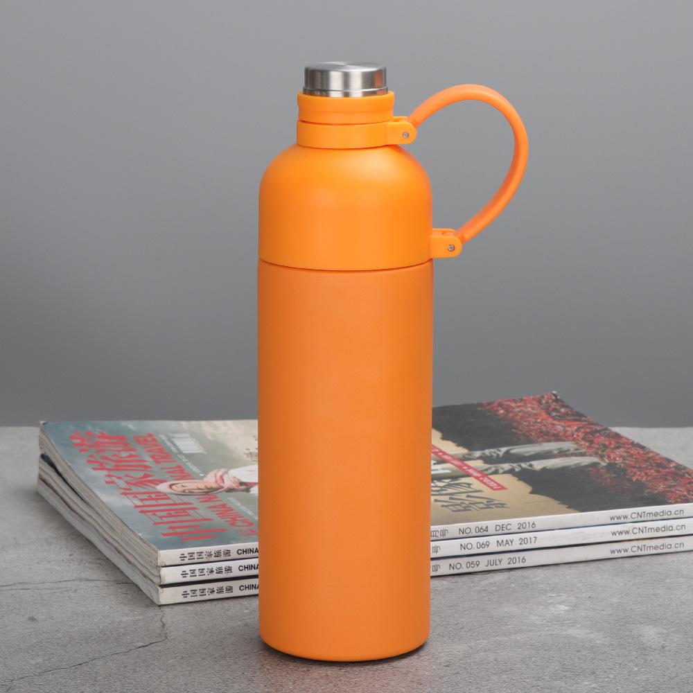 

Термокружка Женская Высокий Уровень Внешнего Вида Студенческая Компактная из Нержавеющей Стали Изящная Портативная Чашка для Воды Чашка с Соломинкой 500ml