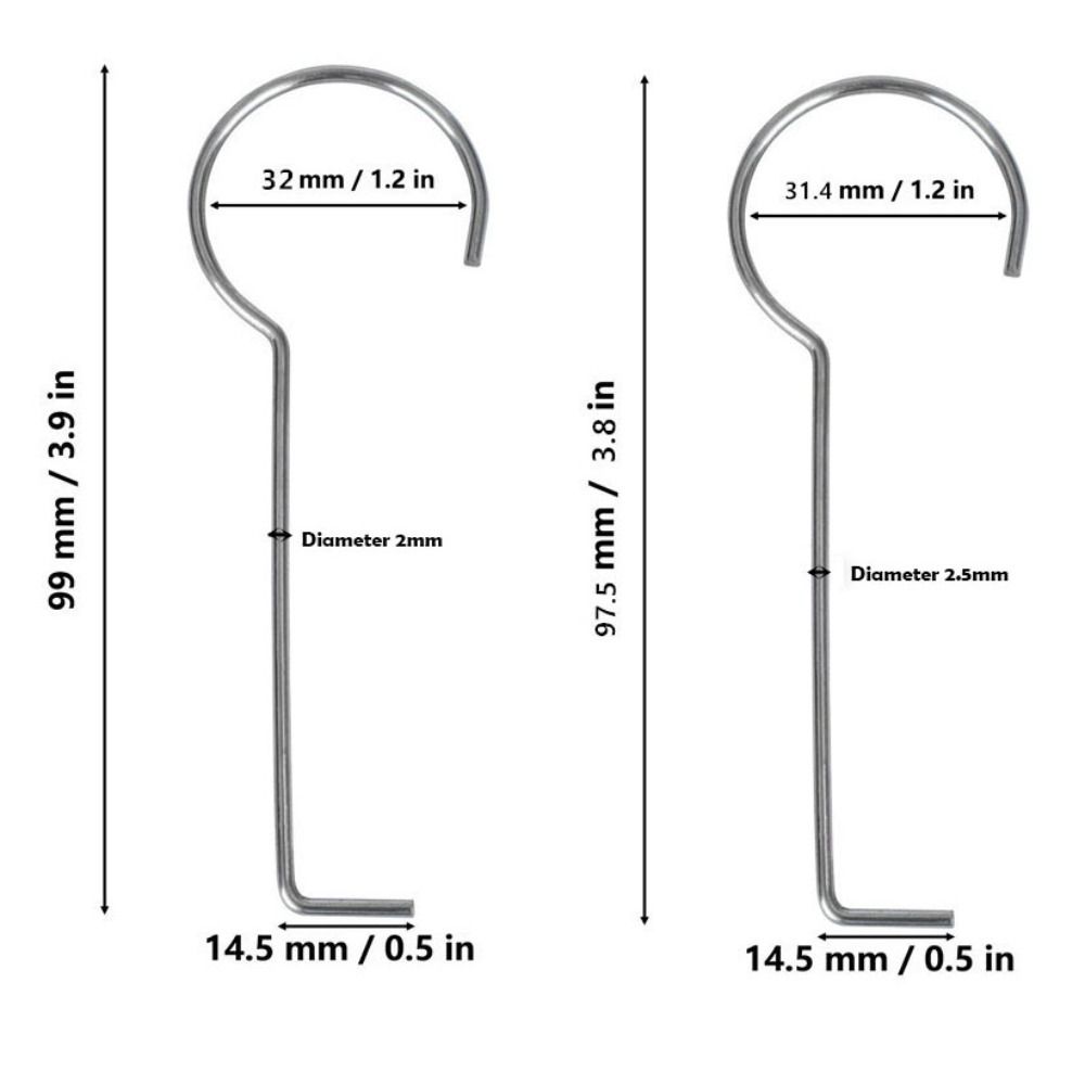 10pcs Stainless Steel Floor Drain Lifting Ring Durable Disassembly Tools Kitchen Drain Hook Easy To Clean Portability
