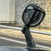 Black Front Left Side Universal Engine Hood Blind Spot Rearview Wide Angle Mirror for Cars ATV Pickup