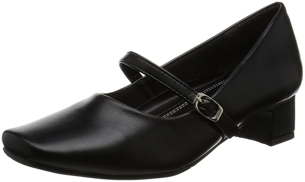 Romeo Valentino Hranatá špička Podpatek Obvod chodidla 3E PU kůže VB3371 Černá cm 3E 3,5cm Dámské 23.5