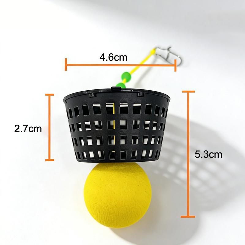 1/5Pcs Thrower Feeder Holder Fishing Lure Basket Cage Bait Cage Fishing Accessories Carp Fishing Trap Bait Lure