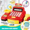 Children Cash Register Toys For Boys Girls Supermarket Cashier Calculation Analog Scanner Play House