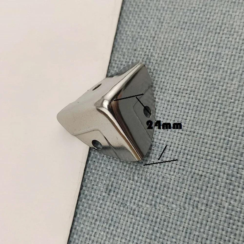 4/8/12PCS Metal Corner Protection Corners Vintage Box Corner Decorative Wood Corner Silver Gold Corner Clip Hardware