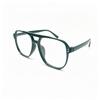 Occhiali da Sole Retro a Doppio Ponte con Lenti Grandi Oceaniche - Design alla Moda e Semplice