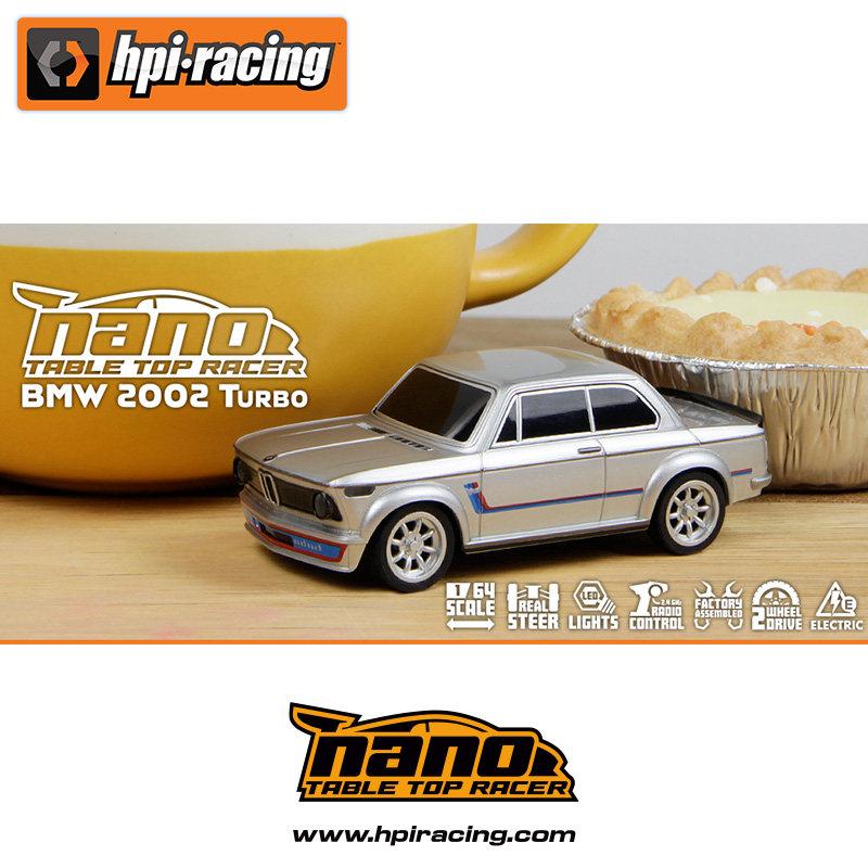 

HPI Racing Nano TTR 1/64 BMW 2002 Electric Remote Control Car Model 161400 161401 Table Top Racing Vehicle For RC Hobbyists