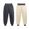 Girls Winter Warm Fashion Cashmere Cotton Pants For Boys Aged 3-12 Kids Casual Waterproof Thicken Sweatpants Children's Clothes