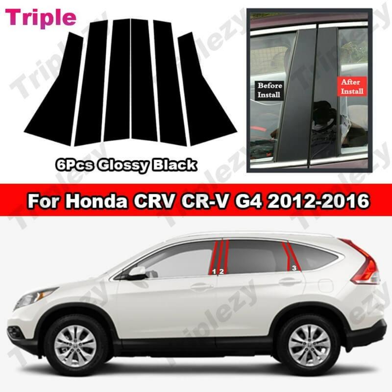 

Глянцеве Чорне Автомобільне Дзеркало Задня Стійка B C Стійка Накладка Декоративна Наклейка з Дзеркальним Ефектом з Полікарбонату Для Honda CRV G4 2012-2016