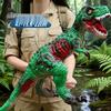 Soft Rubber Dinosaur Toy for Kids - Sounding Tyrannosaurus & Triceratops Model