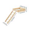 Bird Perches For Cage Wooden Play Toy Bird Perches Cage Toys For Parakeet Conure Cockatiel Gerbil Chinchilla Hamster Lovebird