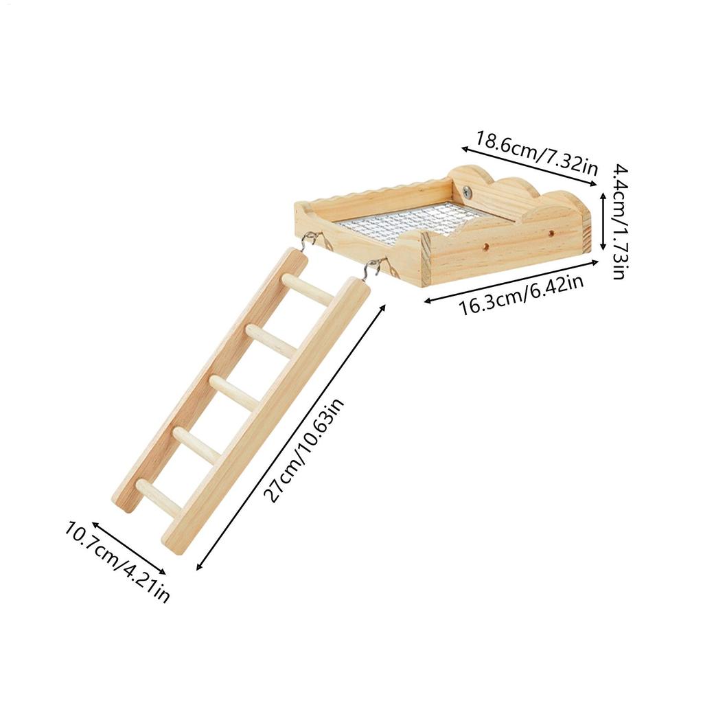 Bird Perches For Cage Wooden Play Toy Bird Perches Cage Toys For Parakeet Conure Cockatiel Gerbil Chinchilla Hamster Lovebird